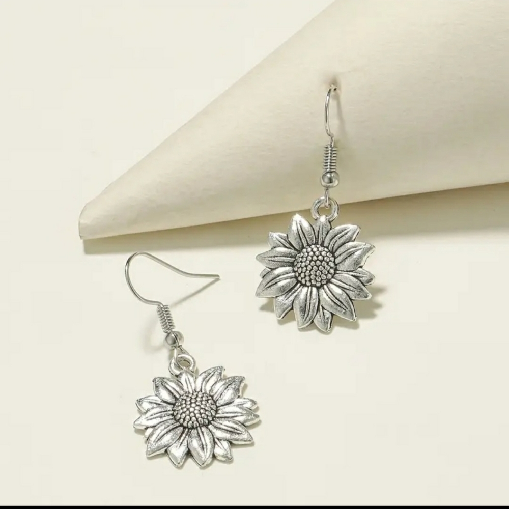 Sunflower Drop Earrings